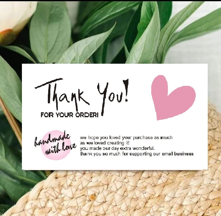 100 Pcs Thank You Card For Supporting Business Package Decoration - Thank you Business Card