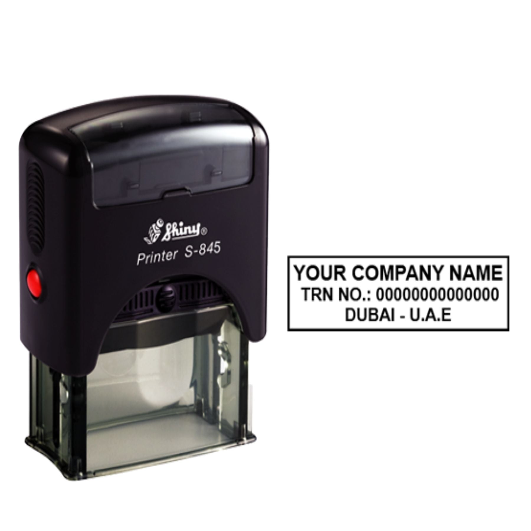 Pre Ink Stamp Machine with customize detail!