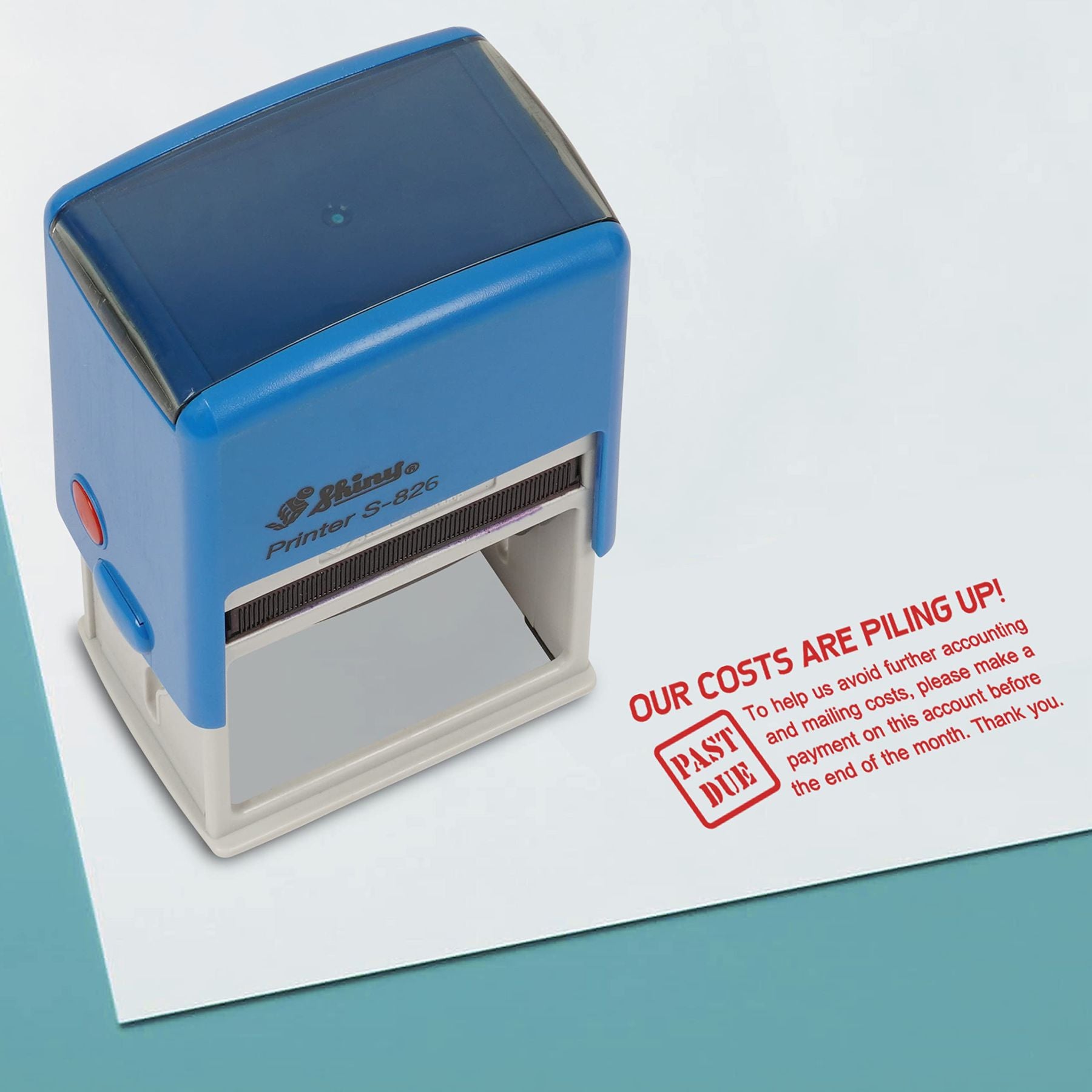 Pre Ink Stamp Machine with customize detail!