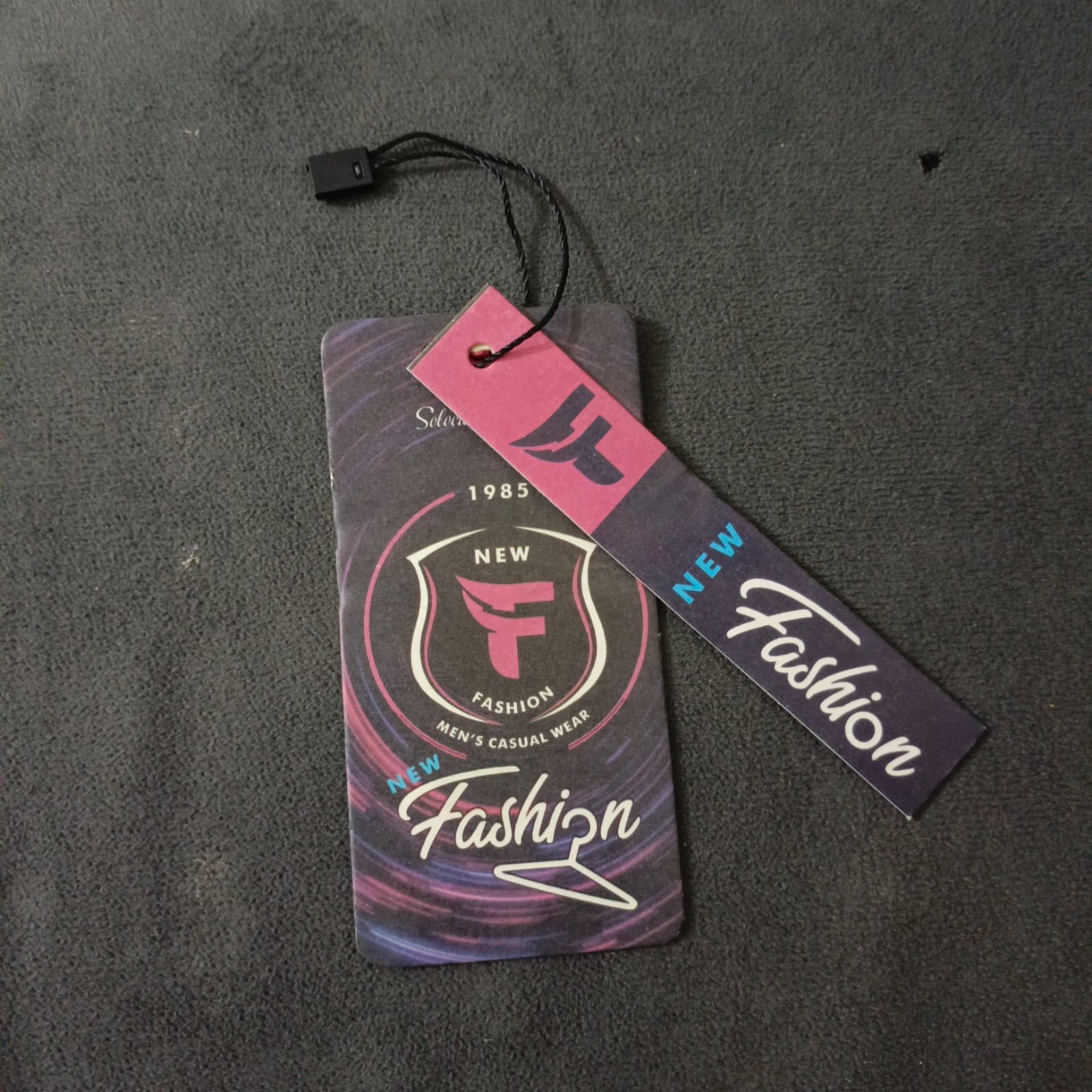 2 in 1 Tags with String Kraft Paper Card 25 pcs 5 x 10 cm