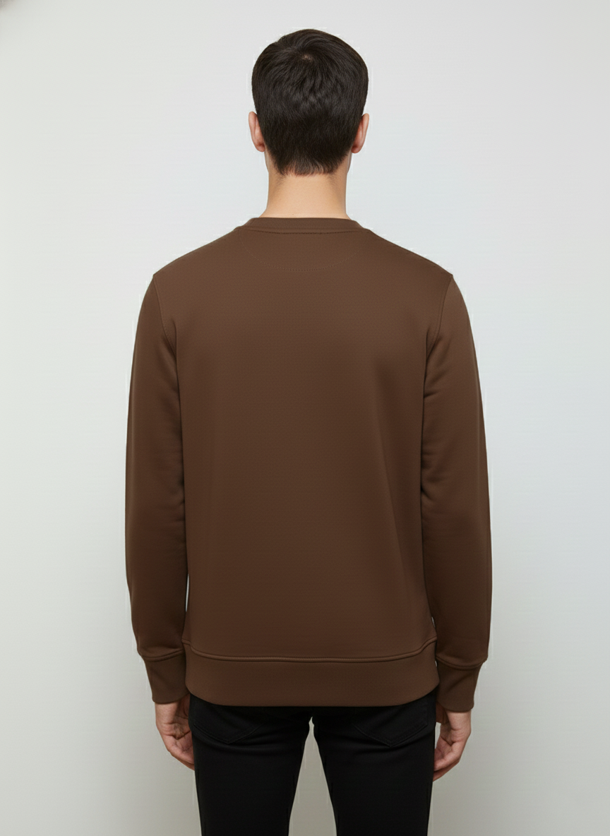 MEN'S BASIC JACQUARD KNIT SWEATSHIRT