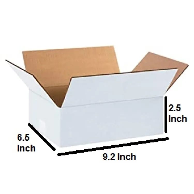 Shipping courier Boxes Size 9.2 x 6.5 x 2.5 Inch Pack of 25 Box - Packing Material