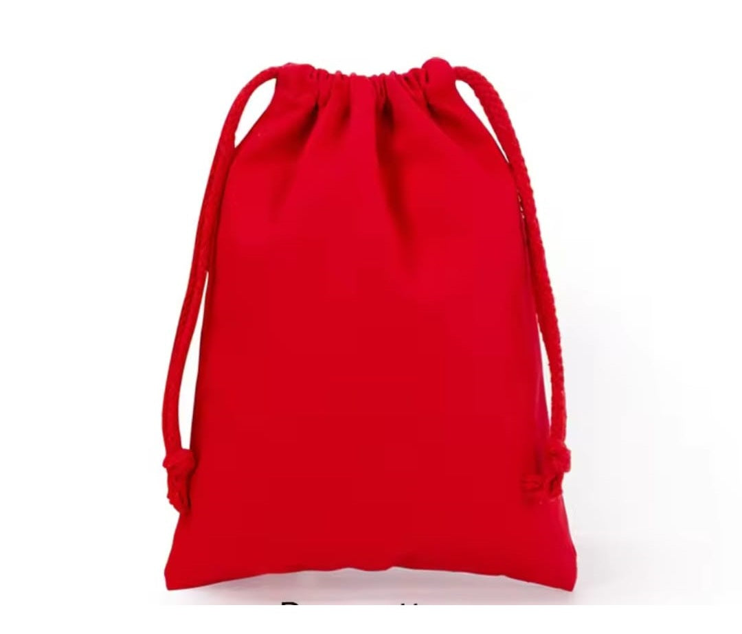 Pack Of 10 Velvet Drawstring Storage Bags for Jewellery Gift Package Pouch Reusable Home Sundries Organize Dustproof Sacks