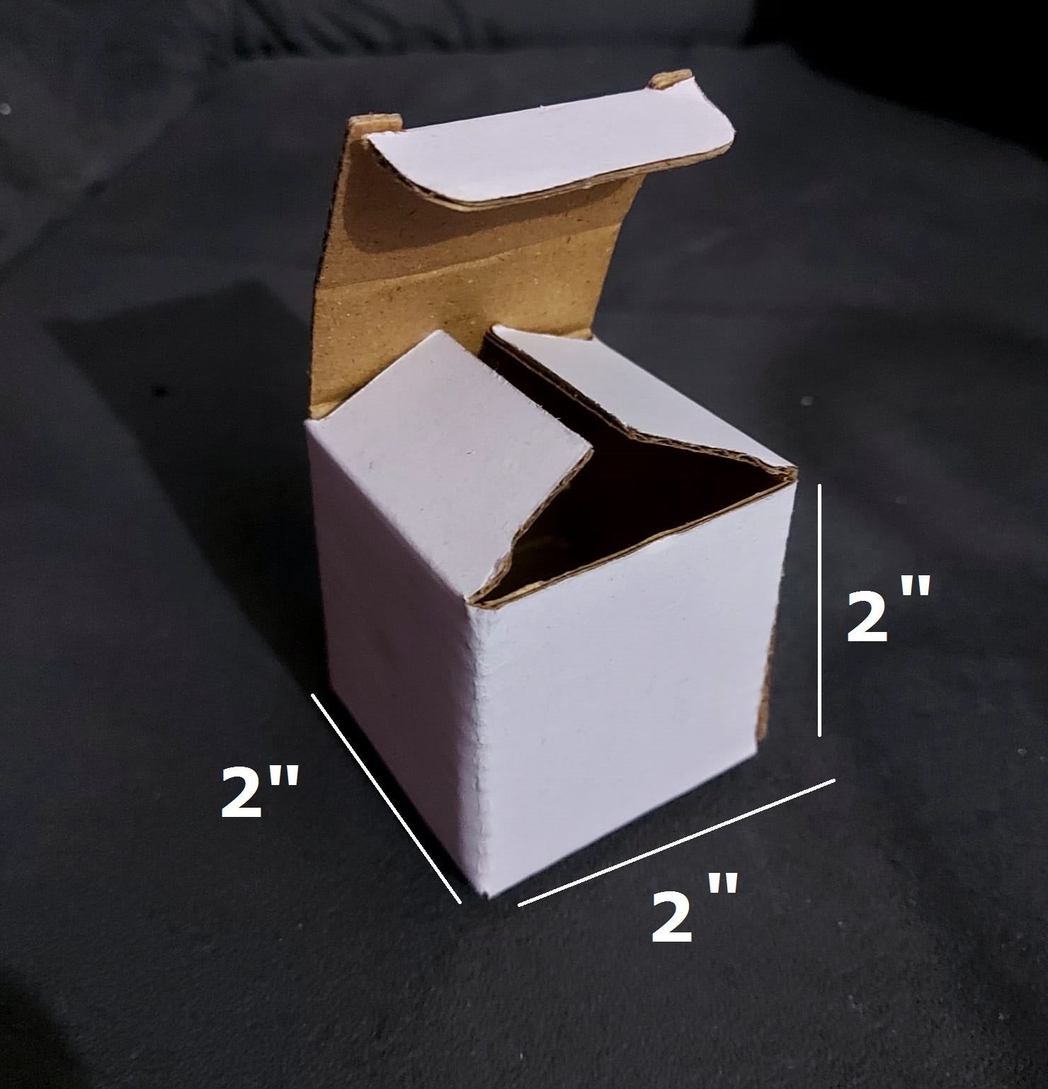 25 Pcs Corrugated Mailer Boxes For Courier & Gift Packing Size 2 x 2 x 2 Inches Square