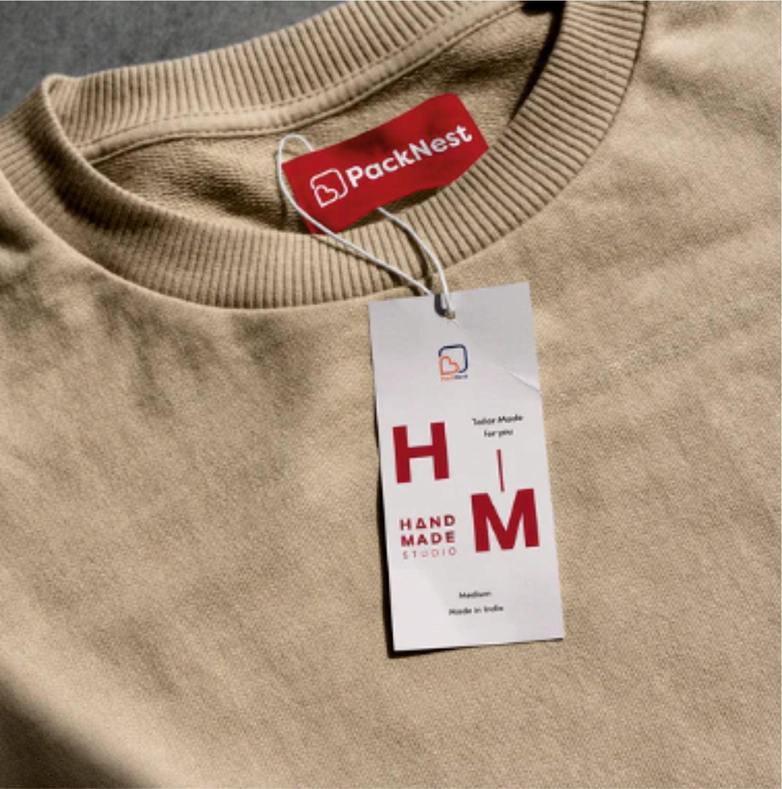 50 PCS Custom Tags Paper Labels Clothing Brand Fashion Business Logo Design Hang Personalized Tag (Copy)