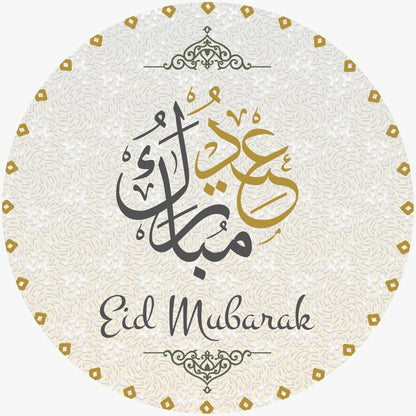 100 PCS Eid Mubarak Gift Sticker Candy Label Sealing Stickers Decoration Festival Party Supplies