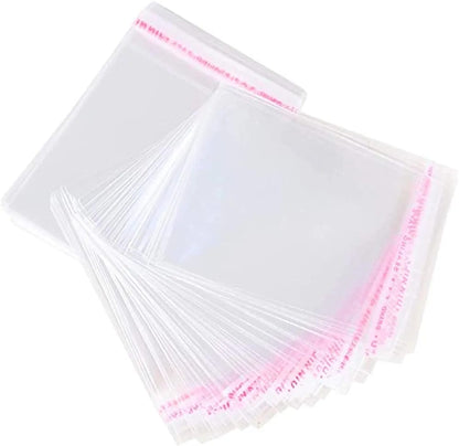 100-Pack Resealable Clear BOPP Plastic Bags for Jewelry & Small Items