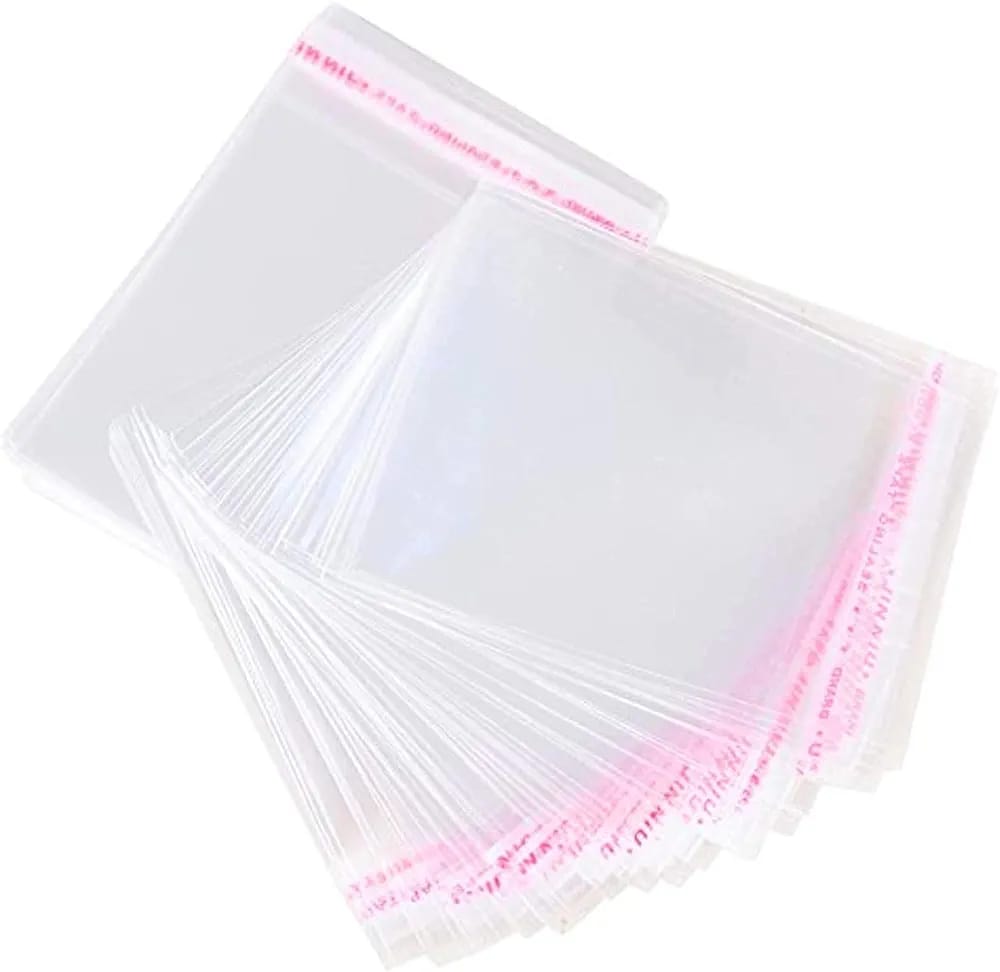 50 PCS Resealable Transparent Plastic Bags Bopp Poly Self Adhesive Seal Jewellery Making Bag multiple sizes Available (Copy)