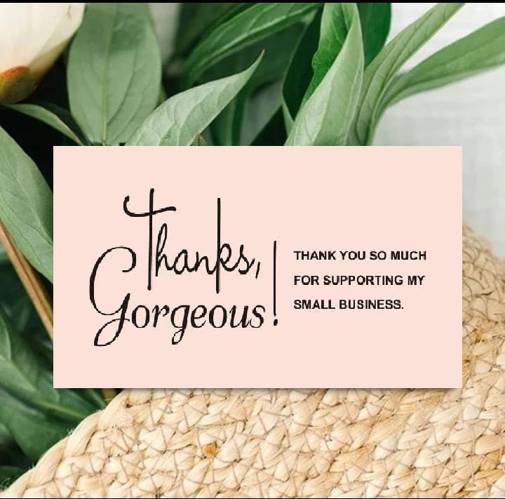 100 Pcs Thank You Card For Supporting Business Package Decoration - Thank you Business Card