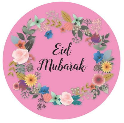 100 PCS Eid Mubarak Gift Sticker Candy Label Sealing Stickers Decoration Festival Party Supplies