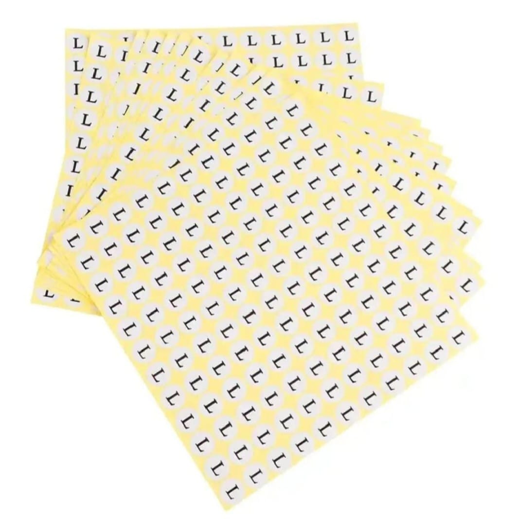 100 pcs Paper Self-Adhesive Size Labels for Clothing Garment Sticker tags Size Label XS/S/M/L/XL