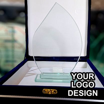 Customized Trophy & Shields with Velvet Box  | Crystal Glass Awards  for Events, Sports & Corporate Recognition