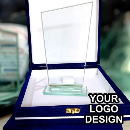 Customized Trophy & Shields with Velvet Box  | Crystal Glass Awards  for Events, Sports & Corporate Recognition