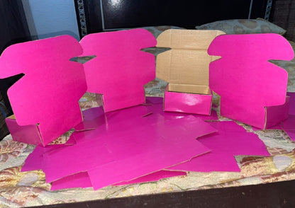 Pack of 20 Pink Courier Mailer Boxes Hard Corrugated Box - Sizes Available