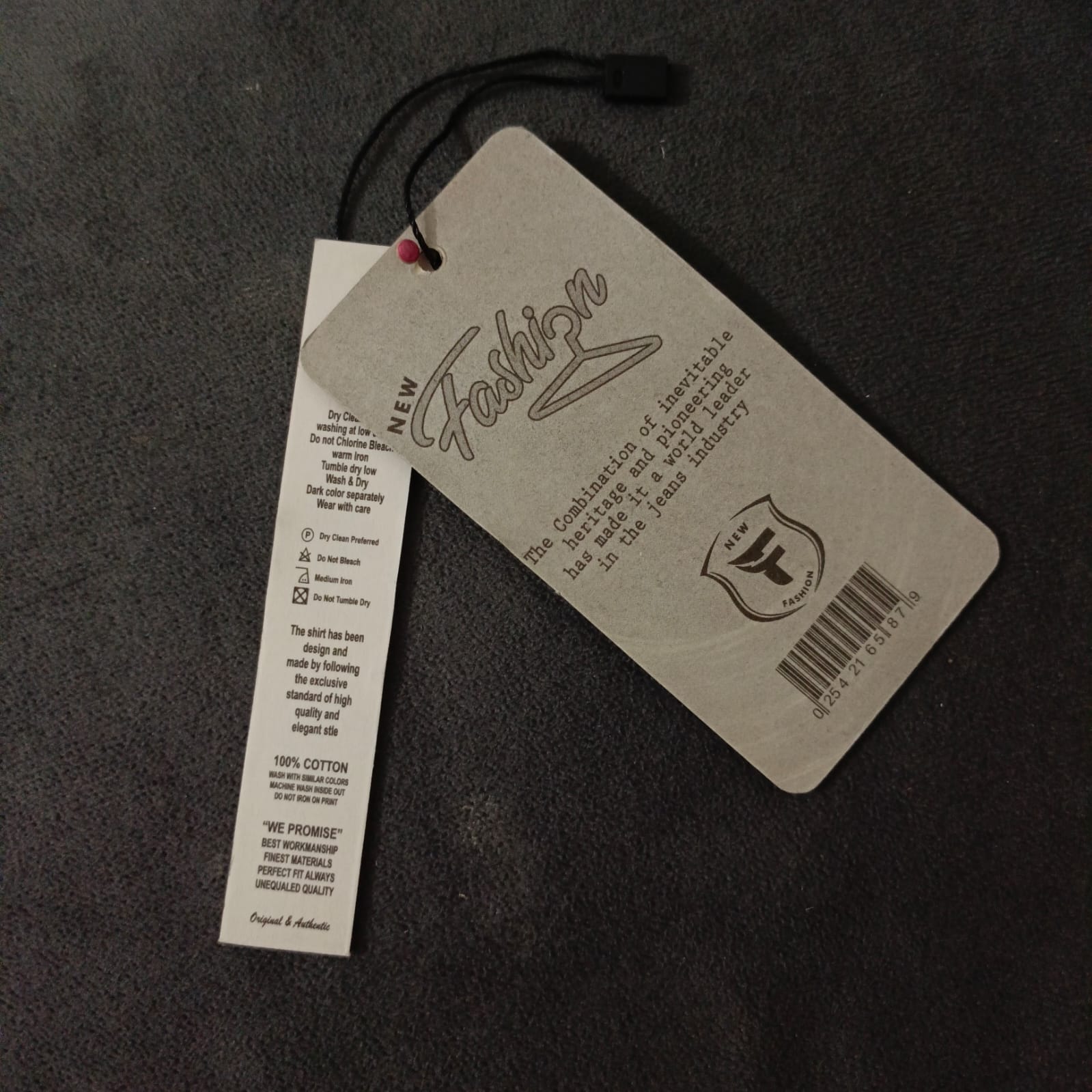 2 in 1 Tags with String Kraft Paper Card 25 pcs 5 x 10 cm