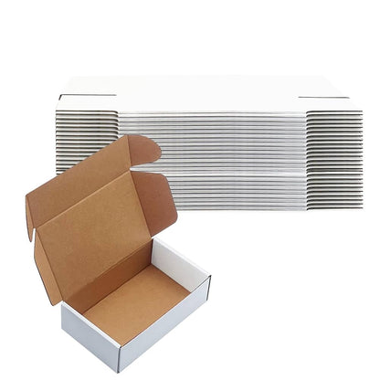 25 Pcs Corrugated Mailer Boxes For Courier & Gift Packing Size 8 x 4 x 2. Inches