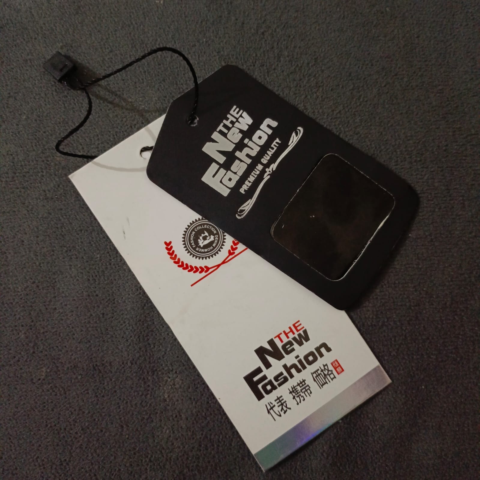 2 in 1 Tags with String Kraft Paper Card 25 pcs 5 x 10 cm