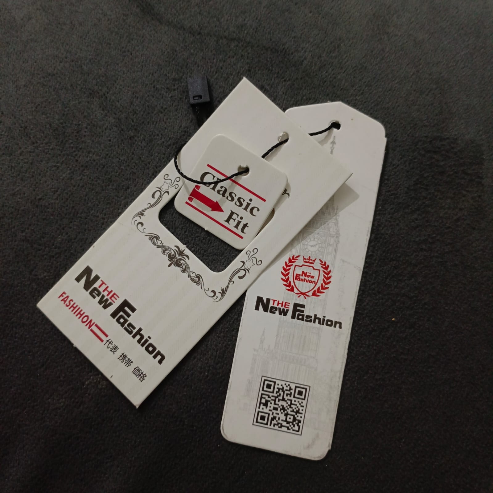 2 in 1 Tags with String Kraft Paper Card 25 pcs 5 x 10 cm