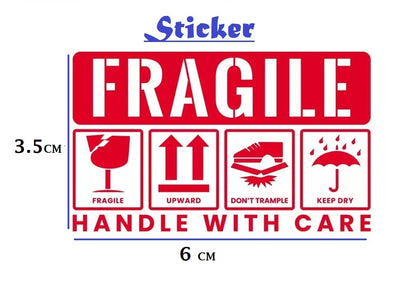 Handle With Care Fragile Stickers for Safe Products Packaging