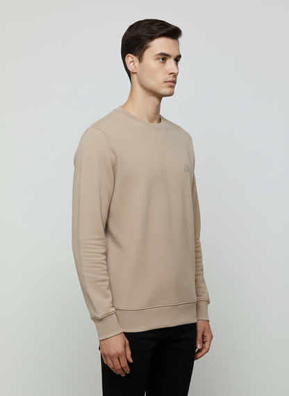 MEN'S BASIC JACQUARD KNIT SWEATSHIRT