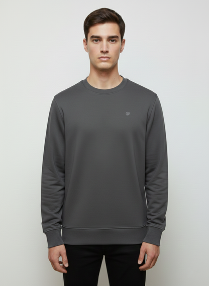 MEN'S BASIC JACQUARD KNIT SWEATSHIRT