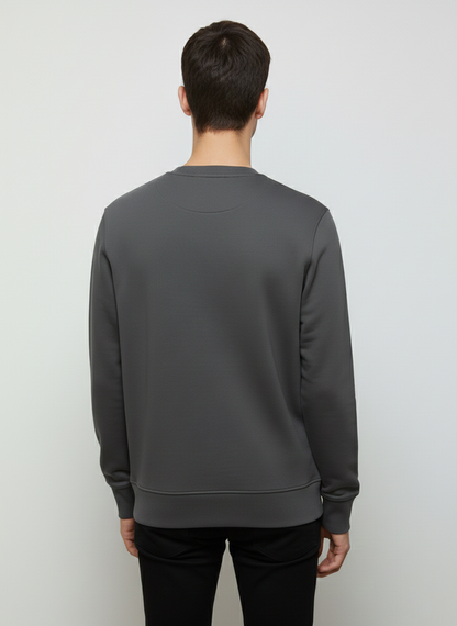 MEN'S BASIC JACQUARD KNIT SWEATSHIRT