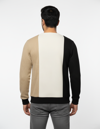 MEN'S BASIC JACQUARD KNIT SWEATSHIRT