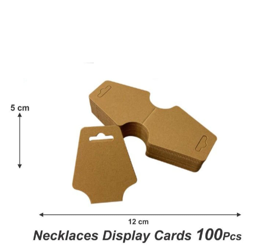 Necklace Tags Fold Over, Jewelry Display Card, Bracelet Display Card for Bracelets, Scrunchies, Headbands