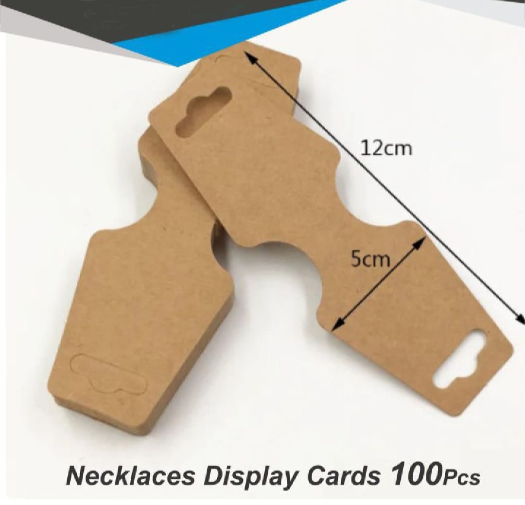 Necklace Tags Fold Over, Jewelry Display Card, Bracelet Display Card for Bracelets, Scrunchies, Headbands