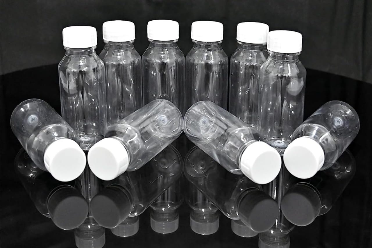 Pack of 50 Aby Zam Zam Empty Water Bottle 60 ml / 120 ML With Custom Sticker & Zip Lock Bags – , Durable Plastic