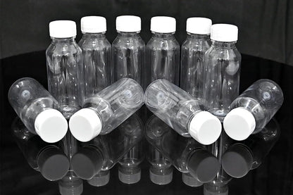 Pack of 50 Aby Zam Zam Empty Water Bottle 60 ml / 120 ML With Custom Sticker & Zip Lock Bags – , Durable Plastic