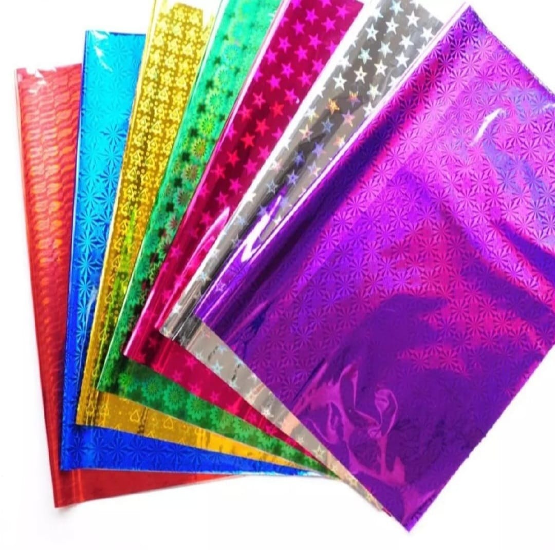 Pack of 10 Sheets Shiny Gift Wrapping Paper for Party & Decoration- Size 20 x 30 Inch