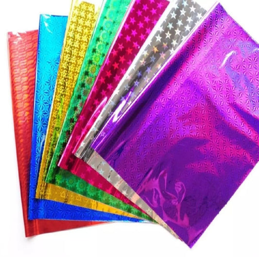 Pack of 10 Sheets Shiny Gift Wrapping Paper for Party & Decoration- Size 20 x 30 Inch