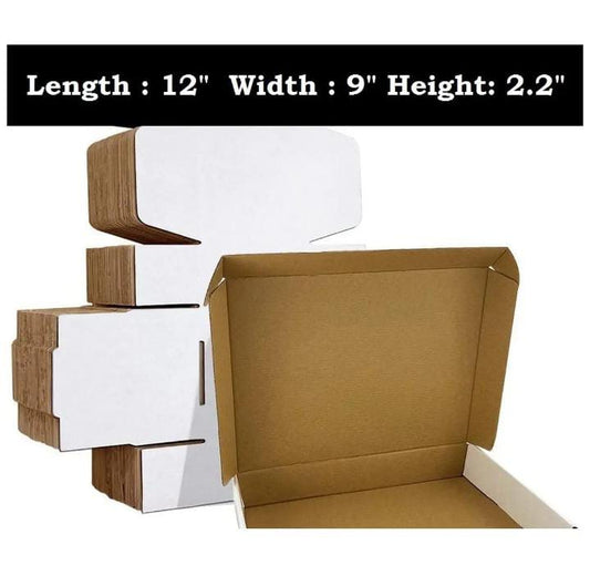 Shipping Boxes Size 12 x 9 x 2.2 Inch Pack of 25 Corrugated Boxes - Packing Material