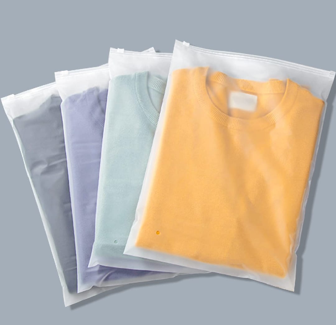 Pack of 25 Pcs Slider Suit Packing Bags- Zip Lock Plastic bags - Size Available