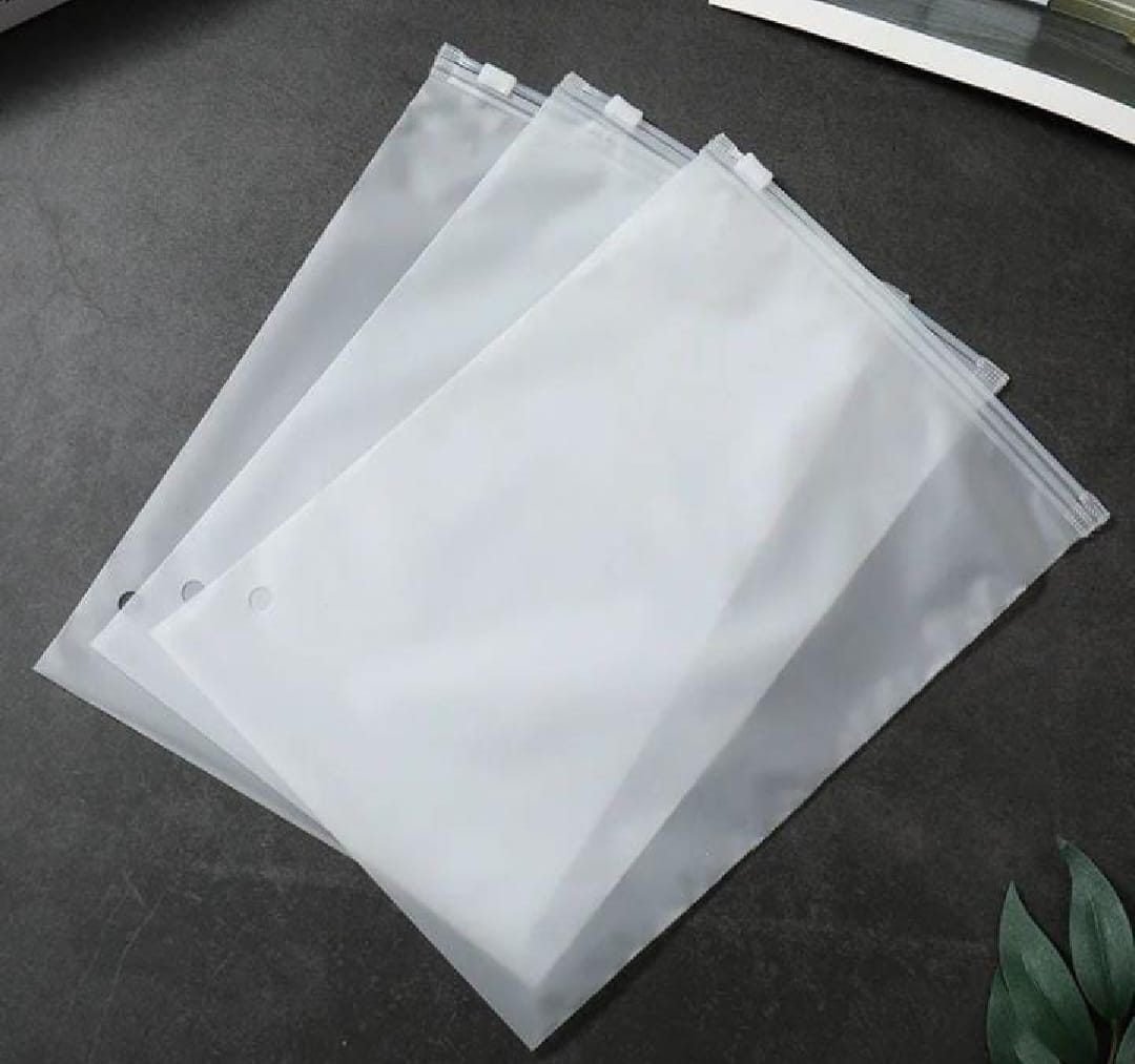 Pack of 50 Pcs Slider Suit Packing Bags- Zip Lock Plastic bags - Size Available