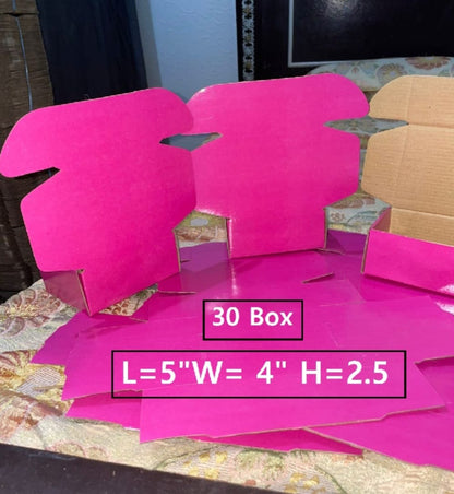 Pack of 20 Pink Courier Mailer Boxes Hard Corrugated Box - Sizes Available