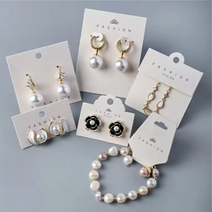 100 Pcs Custom Print Jewellery Display Cards for Necklace Earrings Ear Studs Hang Tag Card With Your Logo Print