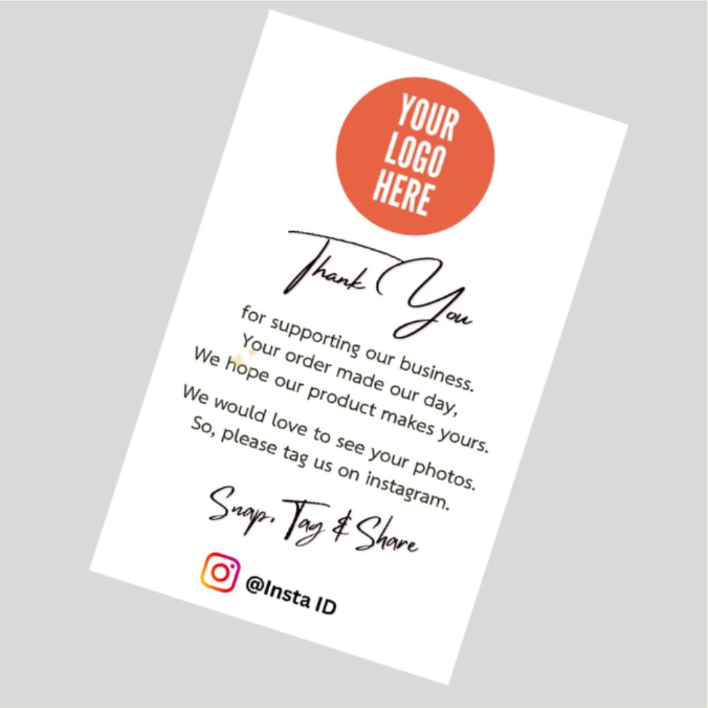 100 Pcs Custom Thank You Cards business card 6 colour Single side print Gift decoration card Personalized logo Wedding invitation